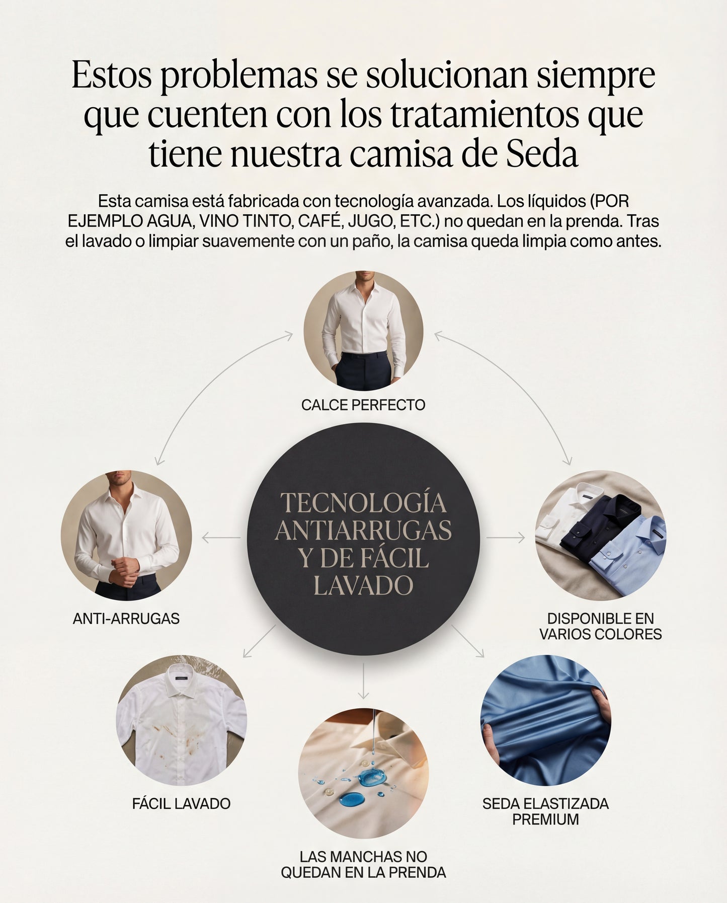 Camisa de Seda Importada